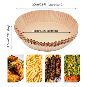 กระดาษรองอบซิลิโคนสำหรับหม้อทอดไร้น้ำมัน 50 ชิ้น 200 ชิ้น แบบสี่เหลี่ยม - Product Image 3