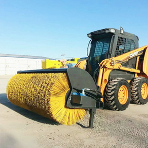 Digging Machine <b>Large</b> <b>Roller</b> Brush Snow Sweeper QS2 Front Mounted Street Multi Purpose Snow Clearing Equipment - Product Image 4