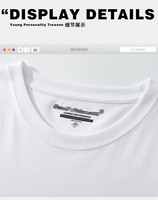 Camiseta Deportiva Larga para Hombre, Diseño Personalizado, 100% Algodón Tejido, Transpirable, Ecológica, Antiarrugas, Promocional, Lisa, Talla Grande