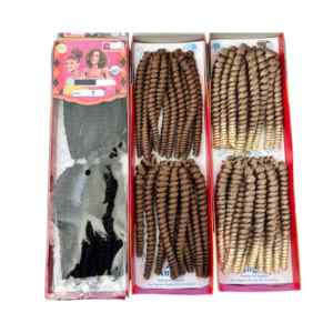 Extensiones de Cabello Sintético para <span class=keywords><strong>Trenzas</strong></span> Africanas, Rizadas, Suaves y Naturales, de 8 Pulgadas y 130g, Tipo Ha Va Curl Twist Braids, Estilo Español - Product Image 3