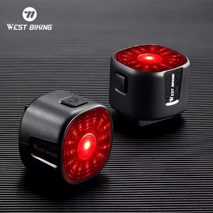 WEST BIKING-Luz trasera de flujo de bicicleta, advertencia de seguridad de carga tipo C, freno de bicicleta, luz trasera, luces de señal de giro a la venta - Product Image 1
