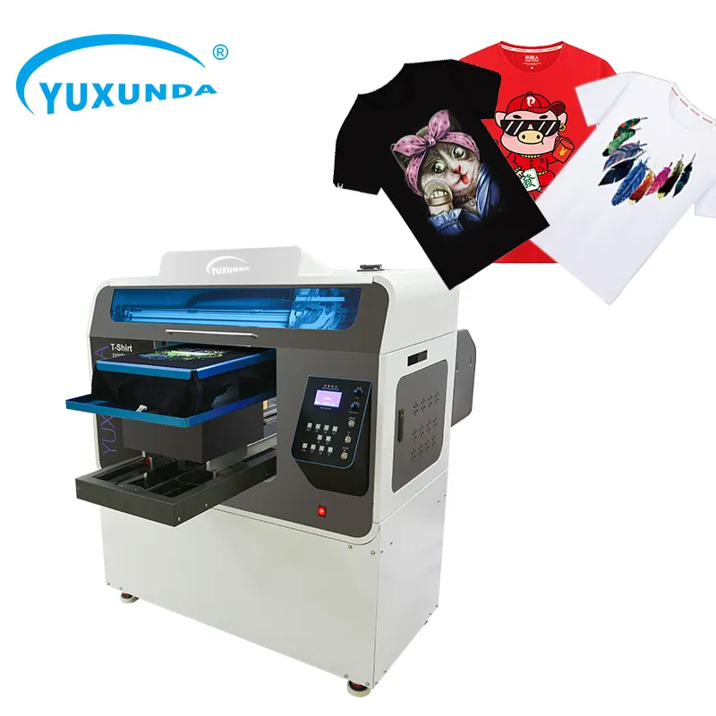 Yuxunda DTG printer direct naar kledingstuk DTG flatbed printer t-shirt drukmachine