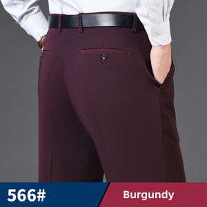 กางเกงขายาวผู้ชายแบบเป็นทางการ กางเกงลำลองสำหรับธุรกิจ ตัวอย่างการผลิตและจัดหา - Product Image 6