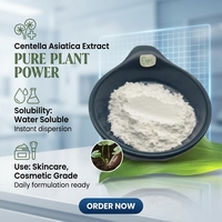 Extrait de plante de Centella Asiatica en poudre, qualité cosmétique, Madecassoside, Gotu Kola, Asiaticoside, pour sérum et masque de soin de la peau