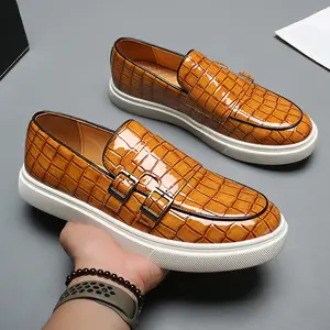 Chaussures Officielles Taille 38-46 – Mocassins Décontractés et Chaussures Habillées Croco pour Hommes – Vente <span class=keywords><strong>en</strong></span> Gros - Product Image 6