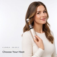 Brosse à boucler ionique sans fil entièrement portable anti-brûlure, arrêt automatique, faible rayonnement, alimentée par batterie, prête pour les VR, pour coiffure