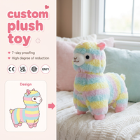 Peluche personnalisée mignonne en tissu super doux, poupée animal en peluche rose personnalisable pour promotion OEM ODM