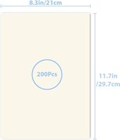 Papel Térmico A4 Super Económico, 4 Rollos para M08F A285M N80 PD-A4 M834