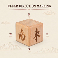 Accessoires de Mahjong : Marqueur en bois pour le distributeur et indicateur de direction des vents, 7 styles, pour les joueurs de Mahjong
