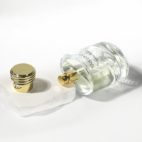 Boîte à parfum transparente en forme de cylindre ovale, flacon de parfum en verre 100 ml, emballage cosmétique, flacons d'huiles essentielles, flacons de parfum en verre
