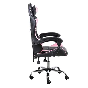Wholesale pink cute office gamer chair for sweet girls swivel computer gaming racing chair