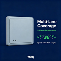Sensor Kecepatan Multi-Lane TSRV04 60GHz Jangkauan Deteksi 100m Jalan Perkotaan 4 Jalur 32 Target Non-Kontak Keluaran XY & Kecepatan