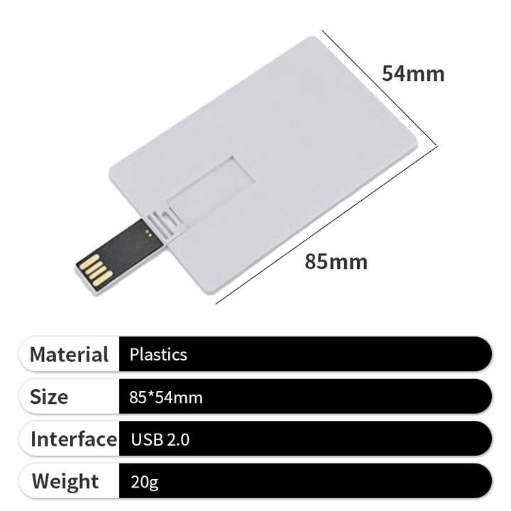 Custom Rectangle Flash Drive Slim Business Credit Card Type USB Flash ...