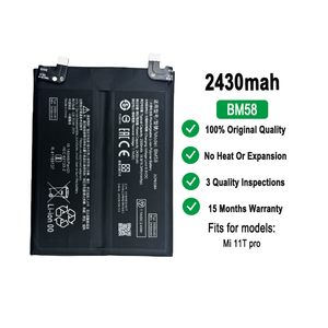 Batería de teléfono móvil de alta calidad de fábrica de China para batería <span class=keywords><strong>Original</strong></span> <span class=keywords><strong>XIAOMI</strong></span> 11T PRO BM58 - Product Image 2