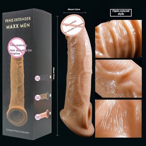 Bao cao su Silicone lỏng để ngăn ngừa và Dương vật giả dày và kéo dài. Tái sử dụng đồ chơi tình dục cho nam giới - Product Image 5