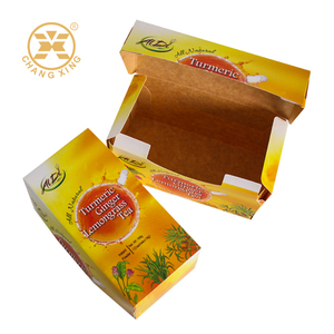 Boîte en carton vide pour sachets de thé sec en papier recyclé, thé au gingembre mélangé, 350g - Product Image 2