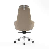 Fauteuil de Direction en Cuir Haut de Gamme à Commande par Boutons, 4 Positions, avec Porte-Manteau pour la Maison ou le Bureau d'Entreprise