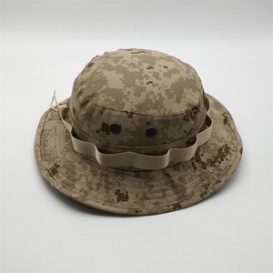 Cotone di estate Cappello A Tesa Larga di Occhielli In Metallo Pescatore Camo Cappello Della Benna Con La Stringa - Product Image 3