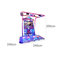 Équipement de divertissement de jeux vidéo d'intérieur, grande machine de danse de divertissement, machine de danse d'arcade