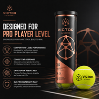 Balles de tennis professionnelles Optic Yellow pour terrains en terre battue 2026, 58 % laine, 42 % nylon, rebond de 135-145 cm, pour clubs européens