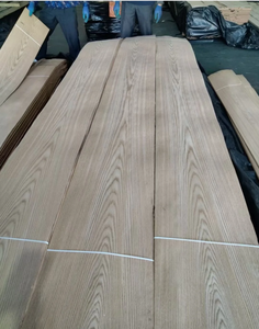 <span class=keywords><strong>Placage</strong></span> de chêne rouge naturel-Feuilles de <span class=keywords><strong>placage</strong></span> en <span class=keywords><strong>bois</strong></span> véritable avec grain proéminent pour meubles et décoration intérieure - Product Image 2