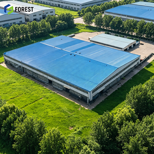 Structure en acier modulaire robuste pour atelier de production, entrepôt, hangar industriel préfabriqué à voûte haute, et cadre de dépôt pour usine industrielle lourde - Product Image 1