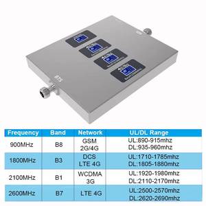 5G/4G/3G Signal Booster LTE GSM Band 1/3/5/7/8/20/28 N1/N28 700 800 850 900 1800 2100 2600 MHz <b>Repeaters</b> Mobile 5265 2g 3g 4g Ba - Product Image 3