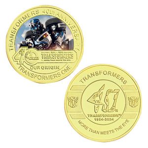 5 Monedas Conmemorativas de Metal con Diseño de Transformers, Temática de Películas Americanas, Bumblebee, Monedas de Oro, Colección Conmemorativa - Product Image 4