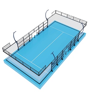 Zrg สนามเทนนิส<span class=keywords><strong>1V1</strong></span>กลางแจ้งขนาด10*20ม. กระจกนิรภัยกันระเบิดขนาด12มม. โลโก้ตามสั่ง - Product Image 1