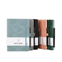 Cuaderno en espiral A5 de alta calidad, logotipo personalizado, venta al por mayor, diarios de negocios promocionales, tapa dura de cuero PU, gran oferta