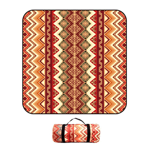 Wholesale Customized Bohemian Style, Polyester Oxford Waterproof Foldable Kids Baby Strap Three Layer Thick Picnic Mat <b>Blanket</b>/ - Product Image 2