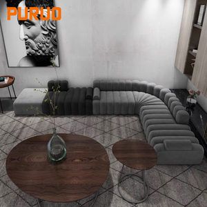 โซฟาดีไซน์เนอร์ทันสมัยสำหรับวิลล่า เฟอร์นิเจอร์ห้องรับรอง โซฟาคลับ โซฟาโรงแรม โซฟาอิตาลีสำหรับต้อนรับ โซฟาผ้าสำหรับล็อบบี้ไนท์คลับสุดหรู - Product Image 6