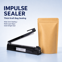 Scelleuse manuelle à impulsion SF-400 de 400 mm (16 pouces) avec plaque chauffante de 5 mm, corps en fer, portable, pour l'emballage de désinfectant pour les mains, vente en gros en vrac