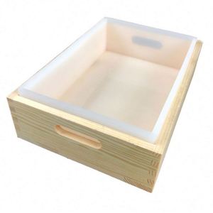 Wholesale Custom 2200ML Cake Mould Rectangular Silicone Soap Loaf <b>Mold</b> for Soap Making - Product Image 1