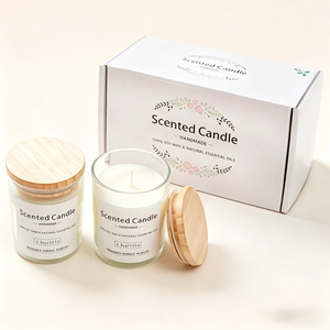 Velas Aromáticas de Cera de Soya Hechas a Mano Oshine al por Mayor, con Logotipo Personalizado, en Elegantes Frascos de Vidrio para el Día de la Madre y Acción de Gracias - Product Image 1
