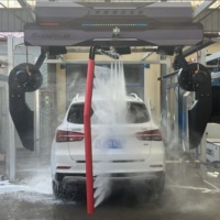 Machine de lavage de voiture entièrement automatique sans contact, système de lavage de voiture haute pression 360° avec séchage rapide électrique