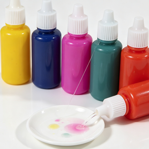Colle pour fenêtres flexible à viscosité moyenne, non toxique, pour projets artistiques DIY, colle pour fenêtres multicolore - Product Image 1