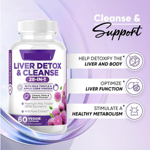 US TK's Hot Selling <b>Liver</b> Detox & Cleanse <b>Capsule</b> Cross-Border Dietary Supplement for Adults Direct Source Factory - Product Image 2