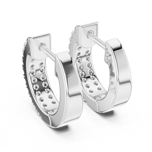Boucles d'oreilles en diamant de laboratoire pour femmes, plaquées or, bijoux de luxe chics, éclat radieux, cadeau élégant pour mariage, occasion spéciale, usage quotidien - Product Image 4