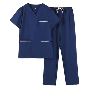 Scrubs à séchage rapide uniforme à manches courtes salle d'opération du médecin brossage vêtements dentaire Oral Pet hôpital personnel uniforme - Product Image 1