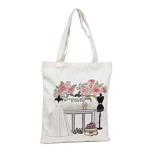 Sac fourre-tout en coton écologique, sac de Shopping avec poche, Logo personnalisé, Promotion - Product Image 6