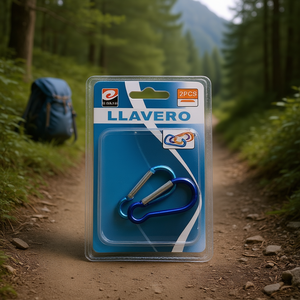 Moschettoni Llavoro 5 #   Accessorio portachiavi blu da 2 pezzi - Product Image 3