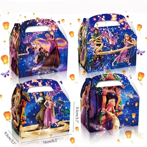 Scatola Portatile per Caramelle e Biscotti a Tema Cartone Animato per Feste di Compleanno, Confezione Regalo per <span class=keywords><strong>Principesse</strong></span> dai Capelli Lunghi - Product Image 5