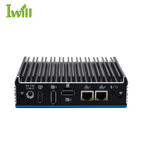 Precio de fábrica J4125 Mini PC industrial sin ventilador 4K Full HD DP 6xUSB 2xLAN para automatización industrial
