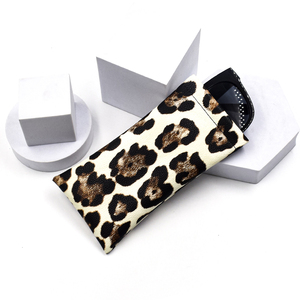 <span class=keywords><strong>Leopard</strong></span> Print Kính mắt Pouch <span class=keywords><strong>Leopard</strong></span> PU trường hợp điện thoại Top bóp Kính mát Trường hợp với làm sạch vải - Product Image 1