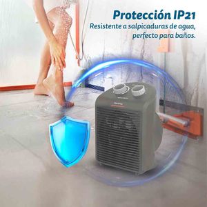 Calentador Eléctrico de 2000W con 2 Niveles de Potencia, Calefacción Portátil para Espacios Pequeños - Product Image 1