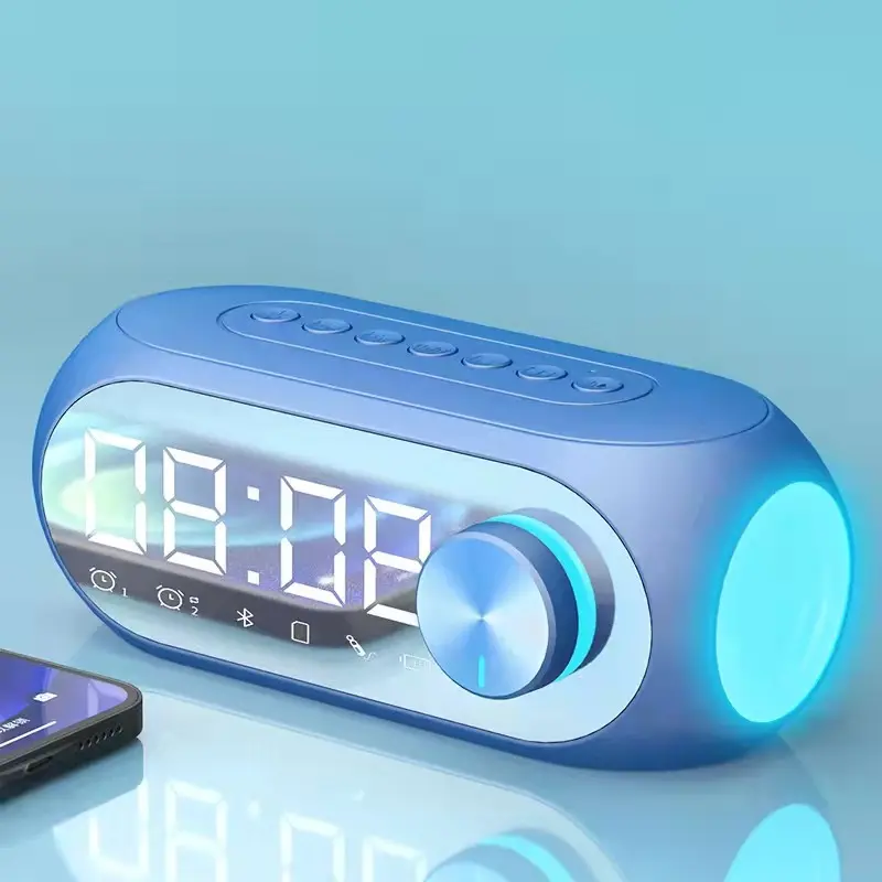 Clock Radio Kingstar Wireless Bluetooth LED Display Clock Portable Radio Speaker