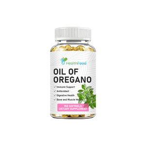 Cápsulas de aceite de orégano OEM ODM con aceite de semilla negra, promueven la salud intestinal, mejoran el apoyo inmunológico, la digestión, suplemento antioxidante - Product Image 1