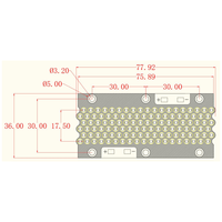 Module de lampe UV COB à haute intensité de rayonnement 277W, 13-15W/cm2, 78*36mm, 385nm, 395nm, 405nm, pour le durcissement LED et les imprimantes 3D