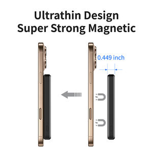 Tragbare Magnetische Powerbank <span class=keywords><strong>10000</strong></span> mAh, dünnes und leichtes Mini-Schnellladegerät für Mobiltelefone, kabellos, 5000mAh - Product Image 3